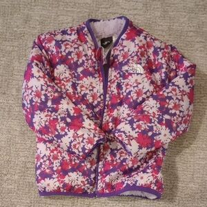 The North Face Kids Floral Jacket - Purple and Pink